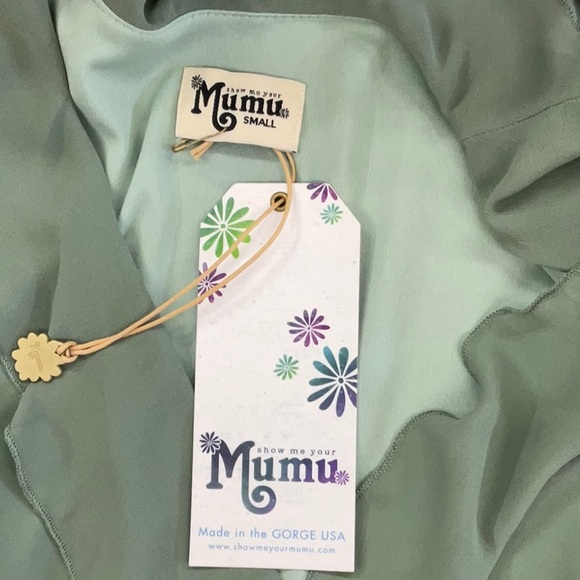 676 - Show Me Your Mumu NWT Sage Mini Dress, Size Small - Picture 4 of 6